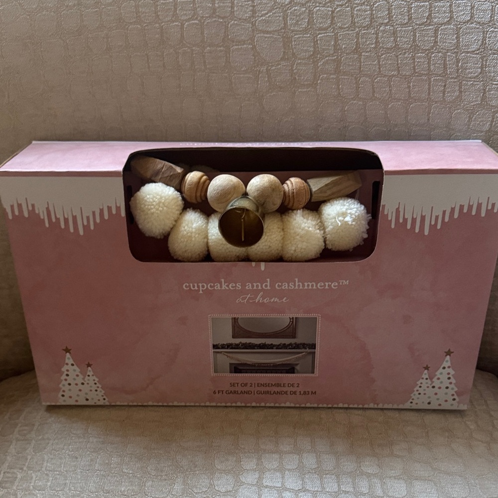 Cupcakes & Cashmere Cream Pom Pom Decor